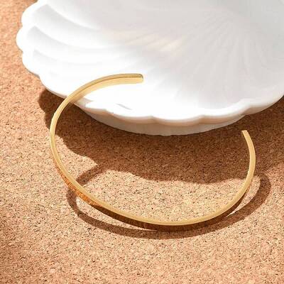 Ion Plating(IP) 304 Stainless Steel Cuff Bangles