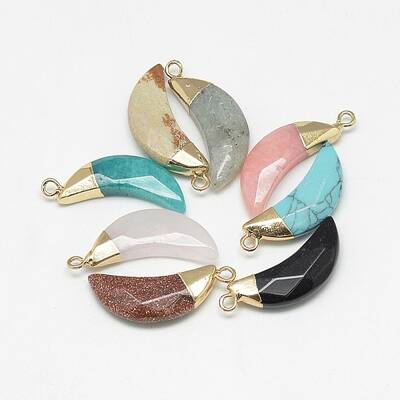 Natural & Synthetic Mixed Stone Pendants