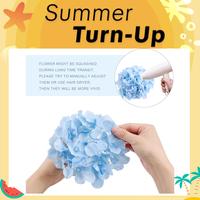 Auihiay26 pcs or 64 pcs Hydrangea Artificial Flowers, Pink Silk Hydrangea Heads with Stems, Hydrangea Flowers for Wedding Cen...