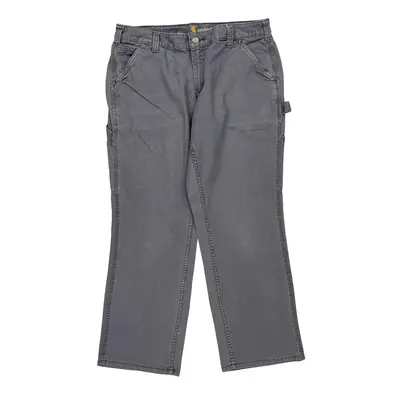 Carhartt Carpenter Trousers - 33? Waist Grey Cotton Blend