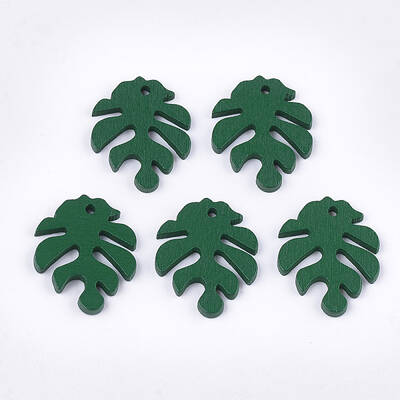 Painted Poplar Wood Pendants