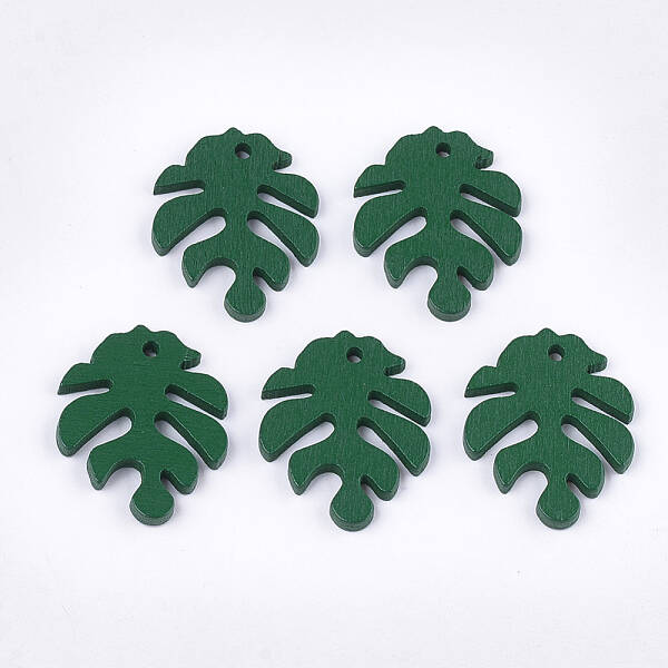 Painted Poplar Wood Pendants