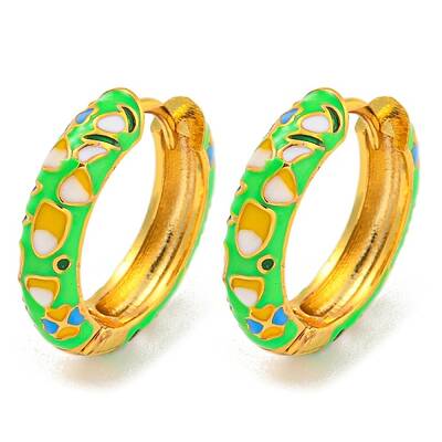 Rack Plating Brass Hoop Earrings