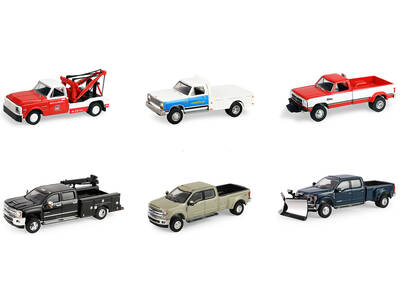 Dually Drivers Series 17 Set of 6 pieces 1/64 Diecast Model Cars by Greenlight