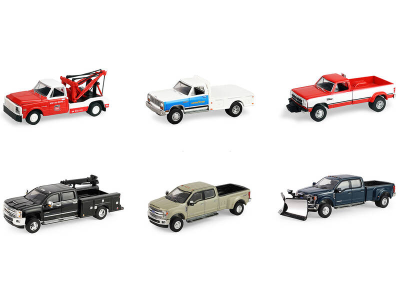 Dually Drivers Series 17 Set of 6 pieces 1/64 Diecast Model Cars by Greenlight