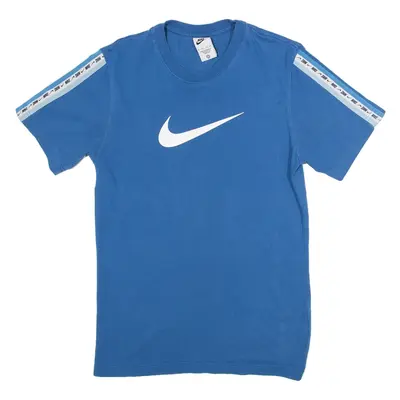 NIKE Womens T-Shirt Blue XS