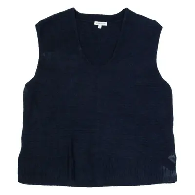 TOM TAILOR Womens Vest Blue Tight Knit Sleeveless M