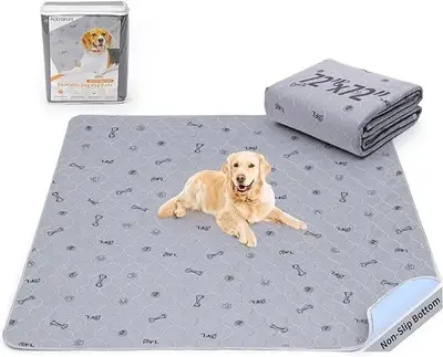 Washable Dog Pee Pad 72x72 Extra Large, Fast Absorbent Puppy Pads, Reusable Dog Training Pads Waterproof,Non-Slip Whelping Pa...