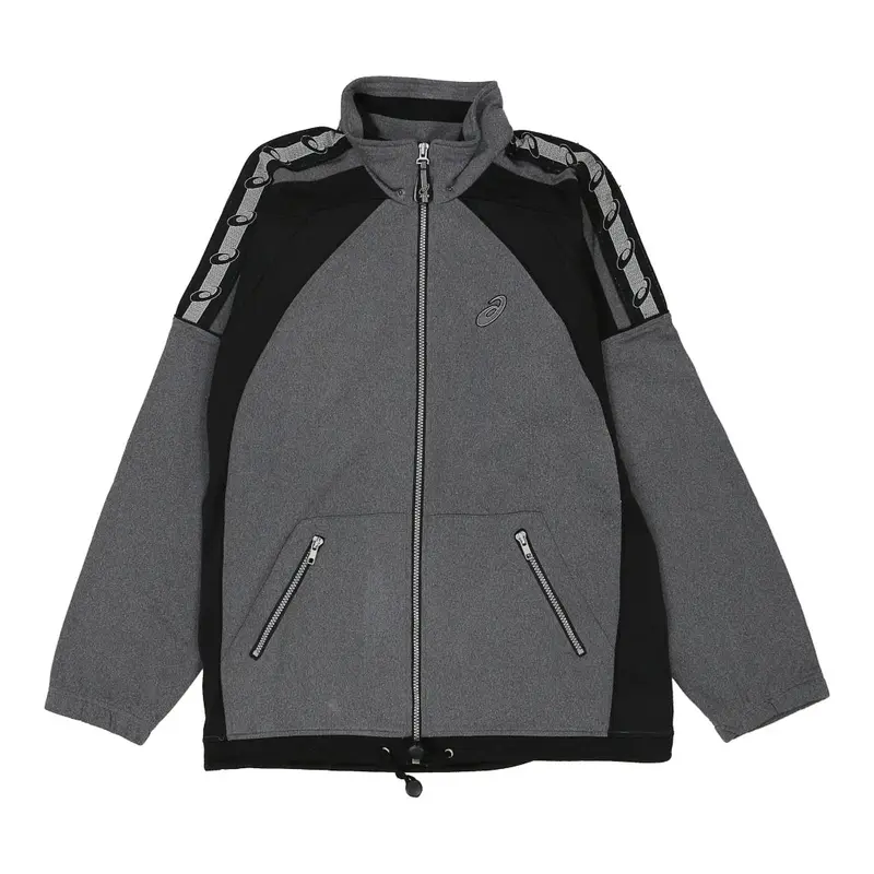 Asics Track Jacket - Medium Grey Polyester