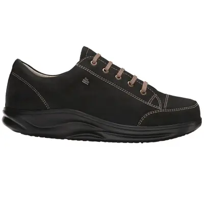 Finn Comfort 2911 Ikebukuro Leather Women's Lace Up Shoes - Black - Size:US 7.5 Women