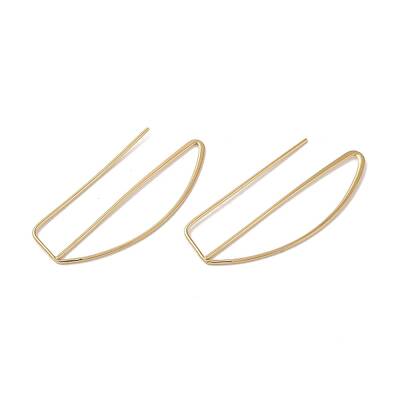 304 Stainless Steel Dangle Hoop Earrings
