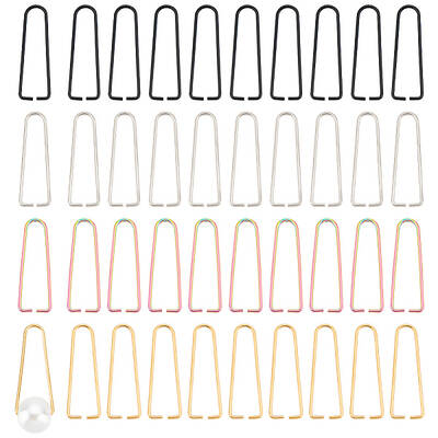 40Pcs 4 Colors Ion Plating(IP) 304 Stainless Steel Triangle Rings