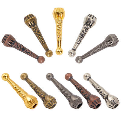 40Pcs 5 Colors Alloy Cord Ends