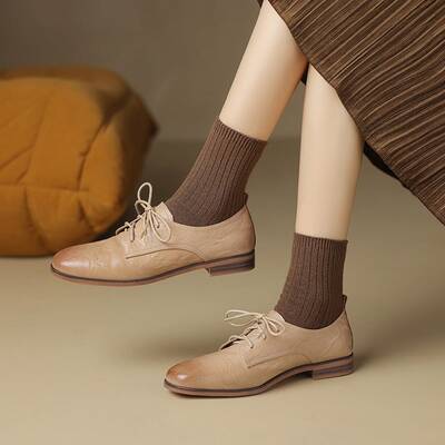 CHIKO Gracie Square Toe Block Heels Oxfords Shoes