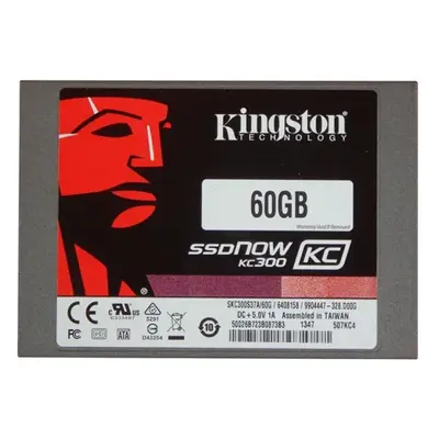 SKC300S37A/60G Kingston SSDNow KC300 Series 60GB SATA 6Gb/s (AES 256-bit Encryption) 2.5-Inch Solid State Drive