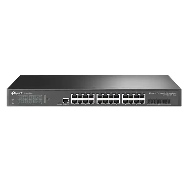 TP-LINK TL-SG3428X | JetStream 24-Port Gigabit L2+ Managed Switch with 4 10GE SFP+ Slots