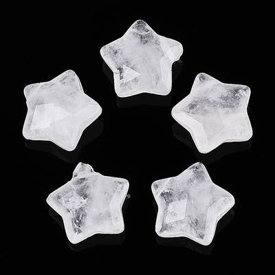Natural Quartz Crystal Charms