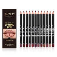 12 Color Matte Lip Pencil Set, Long Lasting Lip Liner Stain Set, Easy Coloring Lip Sticks for All Occasions Makeup, Girls & W...