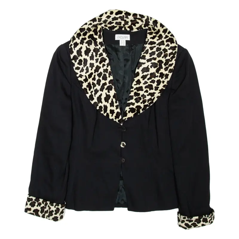 EXCLUSIVE Womens Blazer Coat Black UK 18
