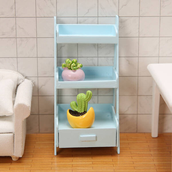 Miniature 3 Tiers Wood Display Racks