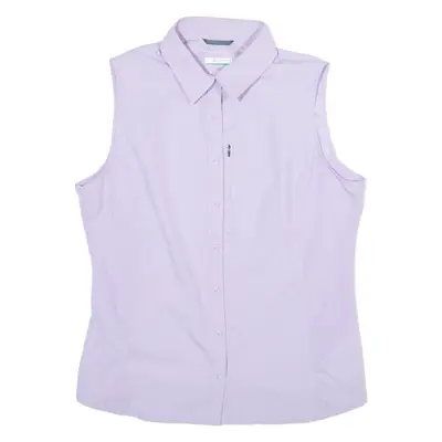 Womens Shirt Top Purple Sleeveless XS