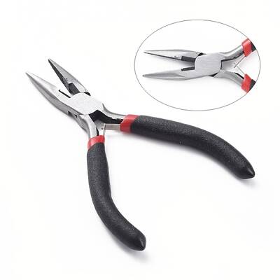 5 inch Carbon Steel Chain Nose Pliers for Jewelry Making Supplies