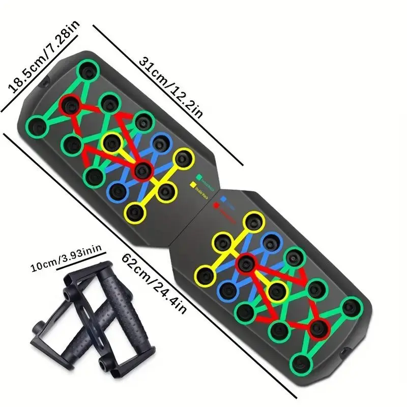 push-up board, men's home fitness equipment, foldable and suitable for users of all body types push-up board push board