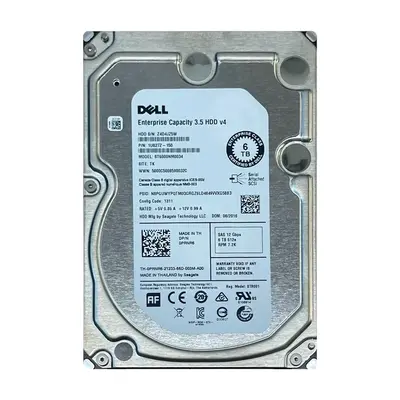 PRNR6 Dell 6TB 12Gb/s SAS 7200 3.5-Inch Hard Drive