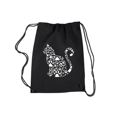 Cat Claws - Drawstring Backpack - SMALL - Black