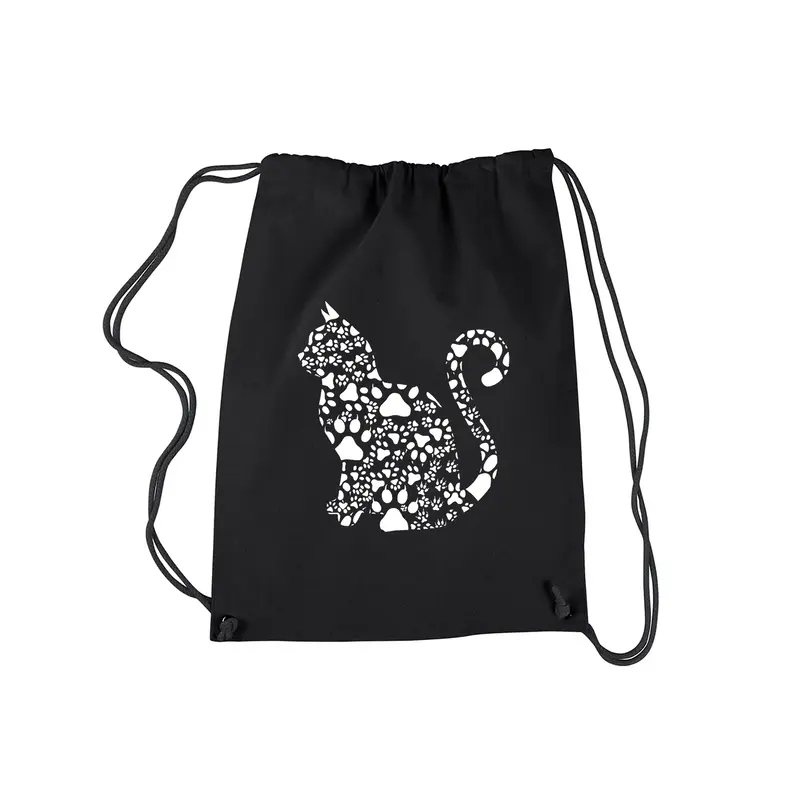 Cat Claws - Drawstring Backpack - SMALL - Black