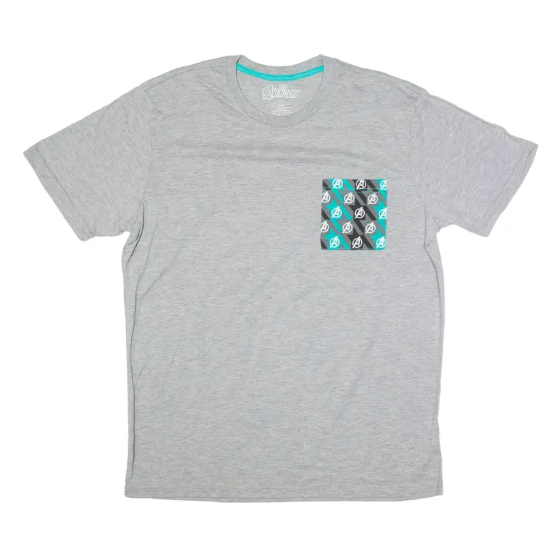 MARVEL Avengers T-Shirt Grey Short Sleeve Mens L
