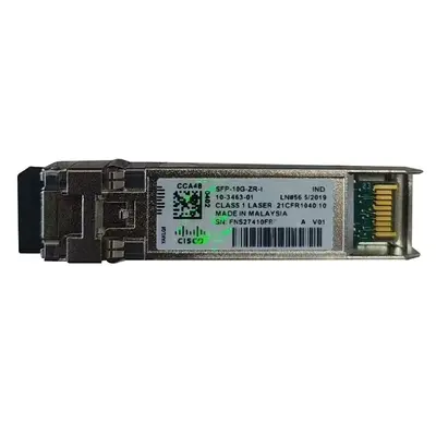 Cisco SFP-10G-ZR-I= | 10Gb/s 10GBase-ZR Single-Mode Fibre 1550nm 80km LC Connector SFP+ Transceiver Module
