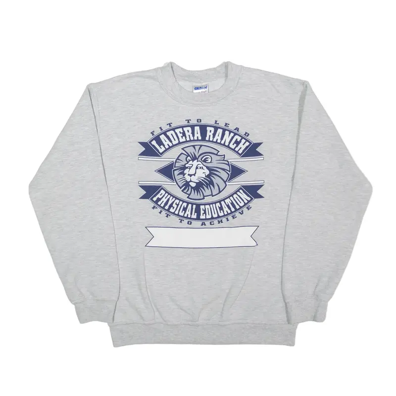 GILDAN Ladder Ranch USA Sweatshirt Grey Mens S