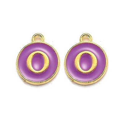 Golden Plated Alloy Enamel Charms