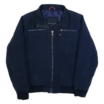 TOMMY HILFIGER Mens Bomber Jacket Blue M