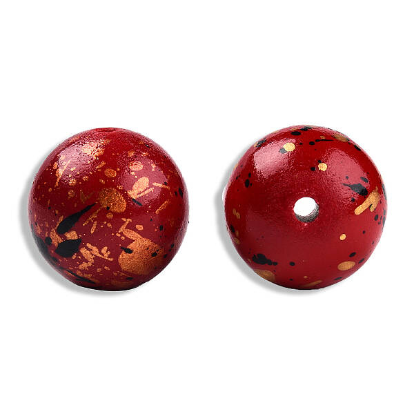 Spray Painted Resin Beads