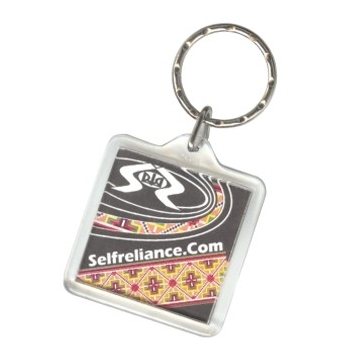500 Customized Square Crystal Clear Acrylic 2 sided Keytag - USA ...