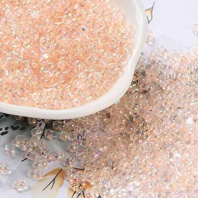 AB Color Plated Glass Seed Beads