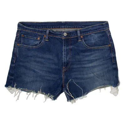 LEVI'S 527 Womens Denim Shorts Blue XL W36