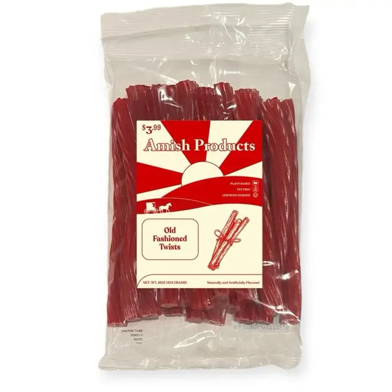 Amish Products Licorice - 7 Delicious Flavors - 16oz Bags - Single Bag