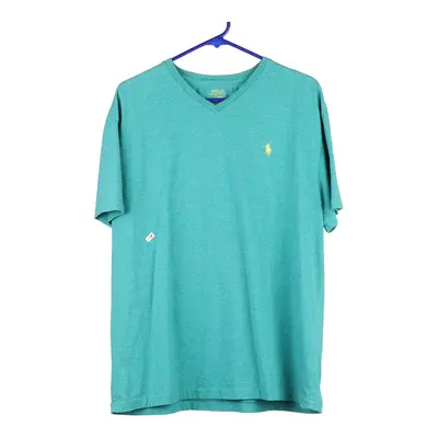 Ralph Lauren V-neck T-Shirt - Large Teal Cotton