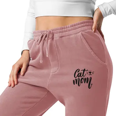 Cozy Cat Mom - Stylish Sweatpants for Pet Lovers