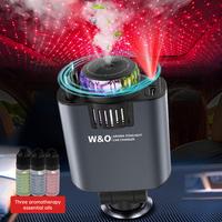W&O Retractable Fast Car Charger , USB C Fast Charging Adapter with Lightning Cable&Dual Charge Port Compatible with iPhone 1...