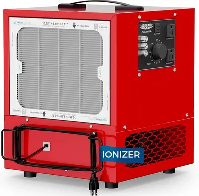 Alorair 1050 CFM Portable Air Filtration Systems Built-In Ionizer for Woodworking Shop | Purecare 1050IG