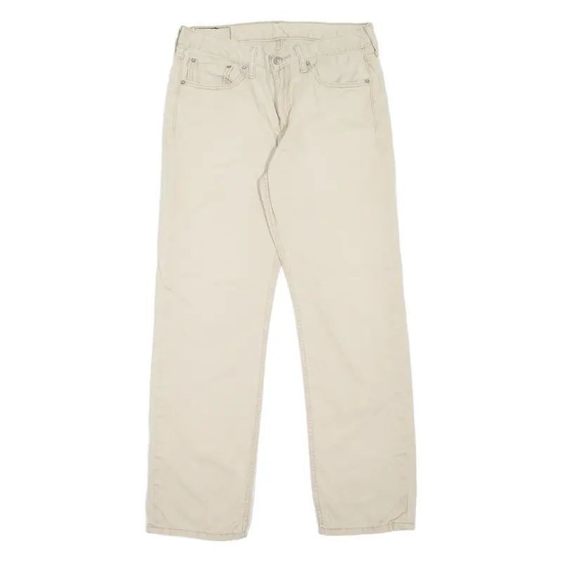 LEVI'S 514 Jeans Mens Beige Slim Straight W32 L30