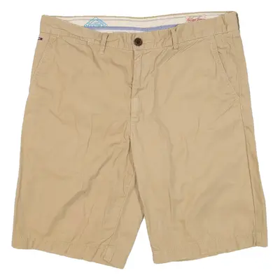 HILFIGER DENIM Mens Chino Shorts Brown Relaxed M W34