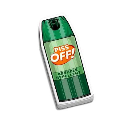 Piss Off - Hard Hat Decal