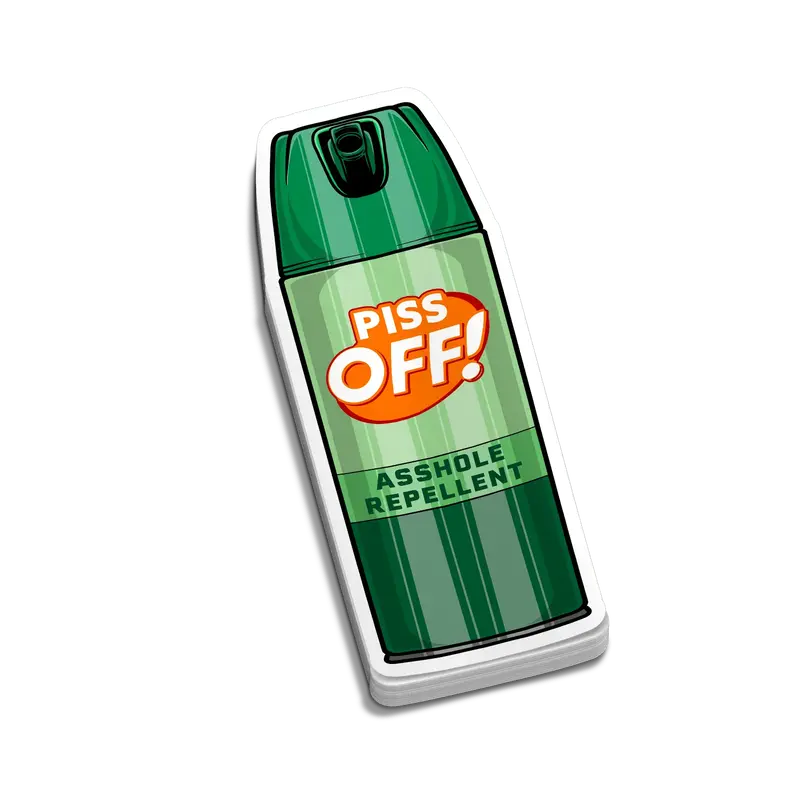 Piss Off - Hard Hat Decal