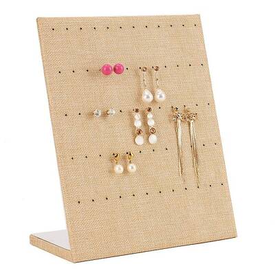 Rectangle Linen Slant Back Earring Display Stands