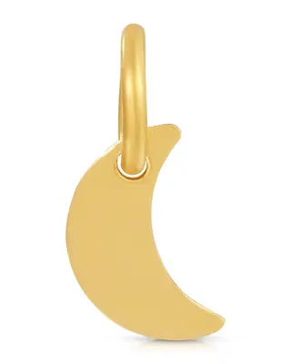 Half Moon Charm | Metal Color: Gold